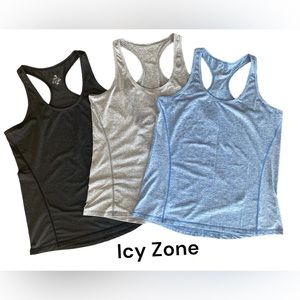 Icy Zone - 3 Pack of Racerback Active Tank Tops - Size XXL